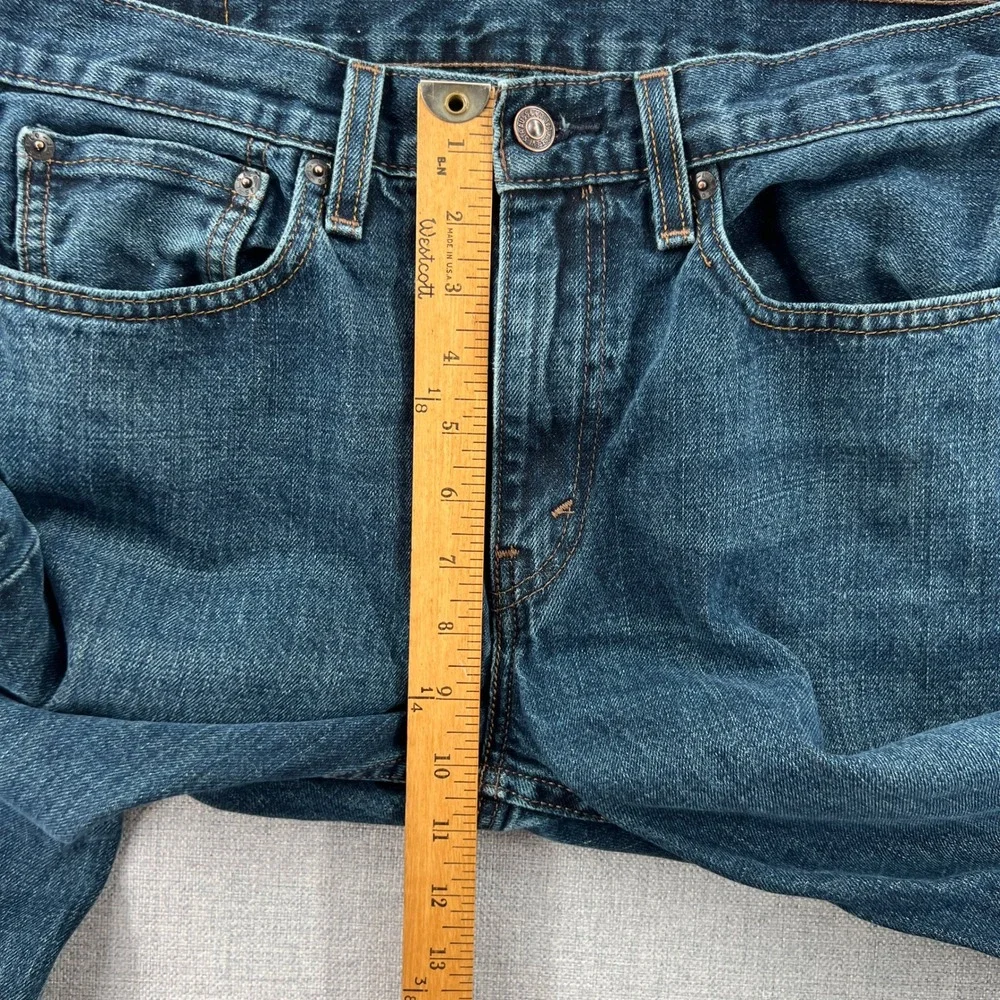 Levis 527 Slim Bootcut Jeans Mens 32x31 Dark Wash Blue Denim Western Cowboy Y2K